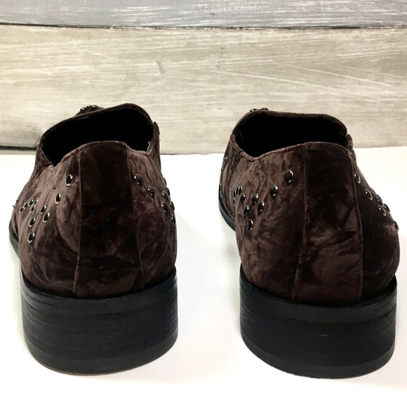 FIESSO by Aurelio Garcia brown velvet stud loafers main image 13